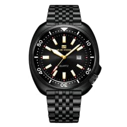 VA VA VOOM Hot Selling Original Colorful Gradient Blue Surface Quartz Watch Men Fashion Stainless Steel Watch for Men Clock Gift