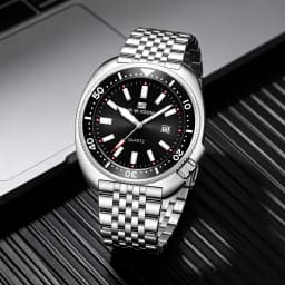 VA VA VOOM Hot Selling Original Colorful Gradient Blue Surface Quartz Watch Men Fashion Stainless Steel Watch for Men Clock Gift