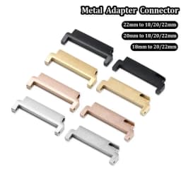 Watch Band Adapters 18mm To 22/22mm , 20mm 22mm To 18/20/22mm Quick Release Pins Lug Connectors Strap Spring Bars Accessories
