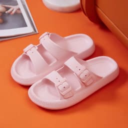 Buckle Thick Platform Cloud Slippers Women Fashion Soft Sole Pillow Slides Sandals Woman 2023 Summer Non Slip Beach Flip Flops