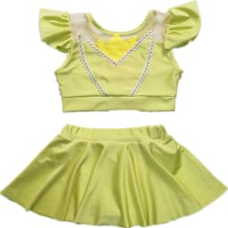 Princess Girl Swimsuits Cute Design Kids Beach Wear Size 100-150 Children Summer Swimwear