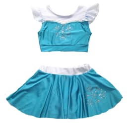 Princess Girl Swimsuits Cute Design Kids Beach Wear Size 100-150 Children Summer Swimwear
