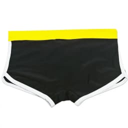 Cross-border men's color matching boxer swimming trunks with cup size simple boxer swimming trunks beach UHX246-1