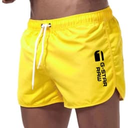 Summer Shorts Men Fast Drying Swim Breathable Net Surf Beach Pants Men'S Fitness Elastic Waist