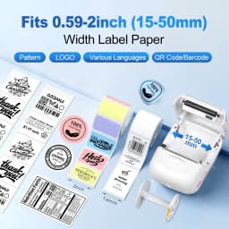 P50 Marklife 20-50mm Thermal Label Printer Protable Bluetooth Wireless Self-Adhesive Printer Tag Price Machine for Office School