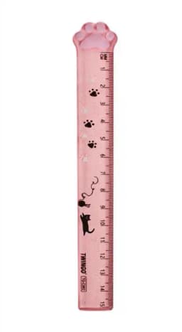 Cute Cat Paw Plastic Straight Rulers Kawaii School Office Supplies Planner Accessories Student Prize Kawaii Stationery