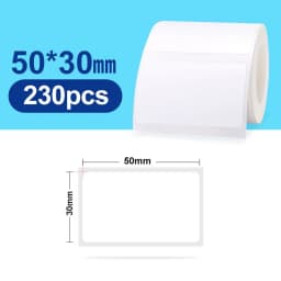 Niimbot Official Label Paper Roll Round White Transparent Sticker Paper Rolls for B21 B1 B203 Label Machine Printer