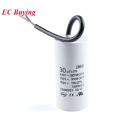 CBB60 AC 450V Motor Run Capacitor Starting Capacitor 2/3/4/5/6/8/10/12/14/15/16/18/20/25/30/40/45/50/60/70UF for Washing Machine