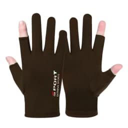 1 Pair Summer Breathable Men's Gloves Ice Silk Sun Proction Motorcycle Driving Glove Full Finger Moto Bike Gloves Cycling Glove