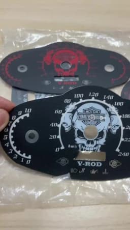 Motorcycle VROD NRS NIGHT ROD Muscle Speedo Conversion Plates Dashboard PVC Material Sticker V-ROD NIGHTROD Wolverine 2002-2017