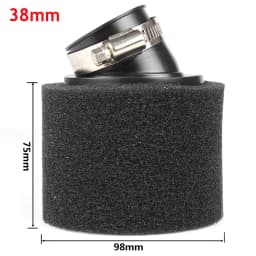 Black and Red Foam Air Filter 35mm 38mm 42mm 45mm 48mm 50mm 60mm Sponge Cleaner Moped Scooter Dirt Pit Bike Motorcycle