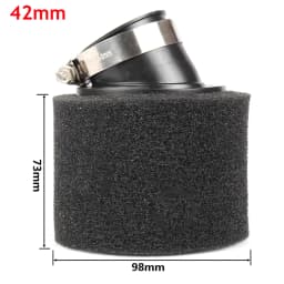 Black and Red Foam Air Filter 35mm 38mm 42mm 45mm 48mm 50mm 60mm Sponge Cleaner Moped Scooter Dirt Pit Bike Motorcycle
