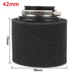 Black and Red Foam Air Filter 35mm 38mm 42mm 45mm 48mm 50mm 60mm Sponge Cleaner Moped Scooter Dirt Pit Bike Motorcycle