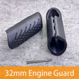 1 Pair Universal 32MM 1-1/4" Motorcycle Engine Guards Crash Bar Protective Rubber Cover Pad For Harley XL883 XL1200 Aprilia BMW