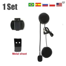 EJEAS V6 PRO Helmet Intercom Clip 3.5mm Microphone Speaker Headset for Vnetphone V4 Motorcycle Bluetooth Interphone