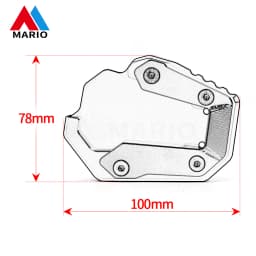 For CRF1100L CRF 1100 L 1100L Africa Twin CNC Motorcycle Kickstand Foot Side Stand Extension Pad Support Plate 2020 2021