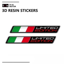3D Motorcycle Decal Italy Flag Stickers Italia Limited Edition Sticker Case for Aprilia RS4 RSV4 Ducati Monster 1199 1299 1098