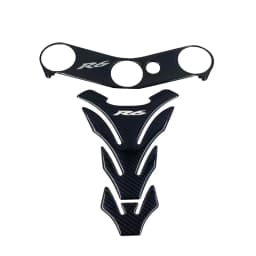 R6 Sticker 3D Carbon Look Motorcycle Tank Pad Protector Stickers Case for Yamaha YZF600 YZF-R6 R6S Tankpad Decals