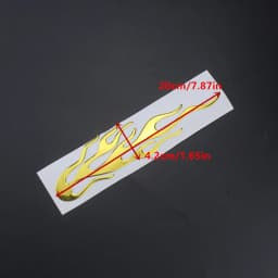 Universal Motorcycle 3D Flame Fire Reflective Sticker Vinyl Decal Touring Atv Scooter Off-road