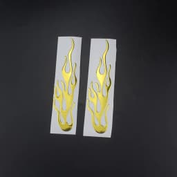 Universal Motorcycle 3D Flame Fire Reflective Sticker Vinyl Decal Touring Atv Scooter Off-road