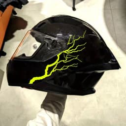1Pair Creative Lightning Motorcycle Stickers for DIY Scooter Fuel Tank Side Panel Racing Helmet Covers Scratches Vinyl Decals