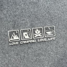 CANPING LOVE LIFE Camping Car Stickers Wilderness Campfire Adventure Motorcycle Body Decoration Stickers Coffee Waterproof