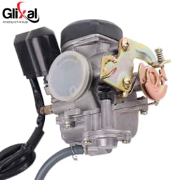 Glixal 20mm Big Bore Carb CVK Carburetor for Chinese GY6 49cc 50cc 60cc 80cc 100cc 139QMB 139QMA Scooter Moped ATV Go-Kart