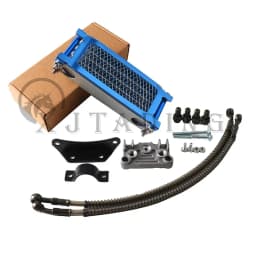 Motocross Universal 50cc-140cc Modified Oil Cooler Oil Radiator Kit for Honda Yamaha Kawasaki Dirt Bike Mopeds Enduro Motocross