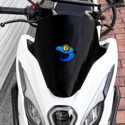 1PC Colorful Gecko Motorcycle Stickers Waterproof for Motorbike DIY Scooter Body Helmet Box Car Window Universal Vinyl Decals