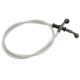 800mm/1000mm/1100mm/1200mm Motorcycle Brake Hose Kit - Stainless Steel Braided Hydraulic Brake Line for Universal Fitment