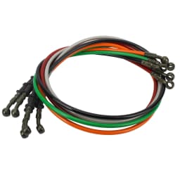 800mm/1000mm/1100mm/1200mm Motorcycle Brake Hose Kit - Stainless Steel Braided Hydraulic Brake Line for Universal Fitment