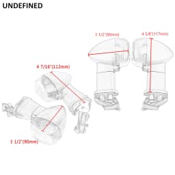 Front Rear Motorcycle Turn Signal Indicator Lights For Kawasaki Ninja ZX-6R ZX6R ZX-7R ZX-9R ZX9R ZX10R ZX-10R ZX-12R ZX12R