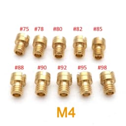Pack of 10pcs Motorcycle Carburetor Main Jets Slow Pilot Jets for PWK PWM Keihin OKO CVK NSR KSR Carb Set Injector Nozzle