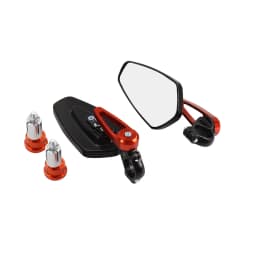 1 Pair 7/8" 22mm Motorcycle Aluminum Bar End Side Rearview Mirror Universal Motorbike Bike Handlebar Rear View Mirrors For Honda