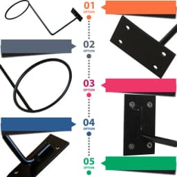 Motorcycle Helmet Metal Wall Mounted Hat Rack Screw Black Paint Baking Rack Bicycle Display Holder Moto Equipments Accessories