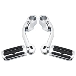 Motorcycle 1 1/4" Highway Footrest Engine Guard Mount Footpegs For Harley Road King Sportster 1200 Iron 883 Electra Street Glide