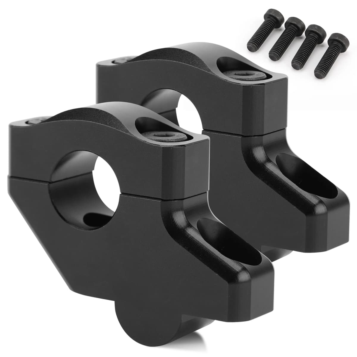 22mm 7/8" Brand-New Black Handle Bar Mount Risers Offset Extend Raised For Honda NC750X Bajaj Dominar 400