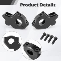 22mm 7/8" Brand-New Black Handle Bar Mount Risers Offset Extend Raised For Honda NC750X Bajaj Dominar 400