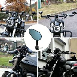 Motorcycle 7/8" Rearview Rear View Mirror Side Mirror For BMW Honda CB650R Ducati Kawasaki Yamaha Suzuki Benelli Accessories