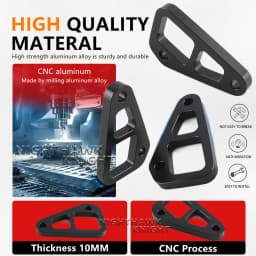 Motorcycle Passenger Footstool Replacement Kit CNC Aluminum Side Tie Down Brackets For Aprilia Tuareg 660 Tuareg660 2022-2025