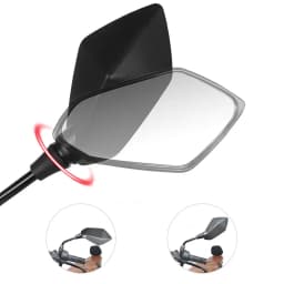 Universial 8mm 10mm Electromobile Back Side Convex Motorcycle Mirror Handle Bar End Side Rearview Mirrors for Scooter E-Bike