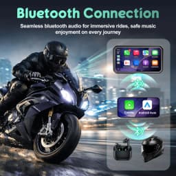 6 Inch Wireless CarPlay Moto Android Auto Portable Digital Motorcycle Dashboard GPS Navigation For BMW R1200GS R1250GS S1000XR