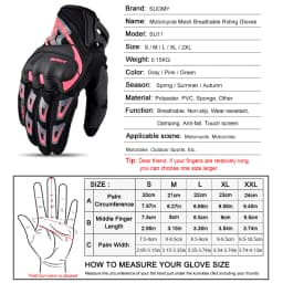 Suomy Motorcycle Gloves Summer Mesh Breathable Moto Gloves Men Women Touch Screen Motocross Gloves Touch Screen Cycling Gloves
