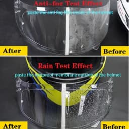 Universal Motorcycle Helmet Rainproof/Anti-fog Film Motorcycle Helmet Clear Patch Film Durable Nano Coating Sticker Amagi