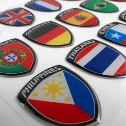 3D National Flag Stickers Motorcycle Reflective Italian Decal Tank Helmet Accessories For HONDA YAMAHA KTM SUZUKI KAWASAKI