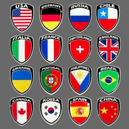 3D National Flag Stickers Motorcycle Reflective Italian Decal Tank Helmet Accessories For HONDA YAMAHA KTM SUZUKI KAWASAKI