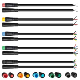 Waterproof Cable Julet Electric Cables 2/3/4/5/6/7Pin Connector for Ebike Light Throttle Ebrake Display Ebike Parts Extend