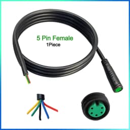 Waterproof Cable Julet Electric Cables 2/3/4/5/6/7Pin Connector for Ebike Light Throttle Ebrake Display Ebike Parts Extend