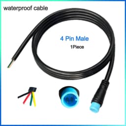 Waterproof Cable Julet Electric Cables 2/3/4/5/6/7Pin Connector for Ebike Light Throttle Ebrake Display Ebike Parts Extend