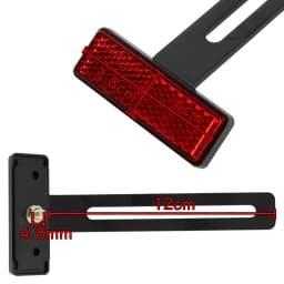 Universal Motorcycle Rear Reflector Cat's Eyes Long T-Holder Scooters Accessories For Honda For Harley For Yamaha For KTM